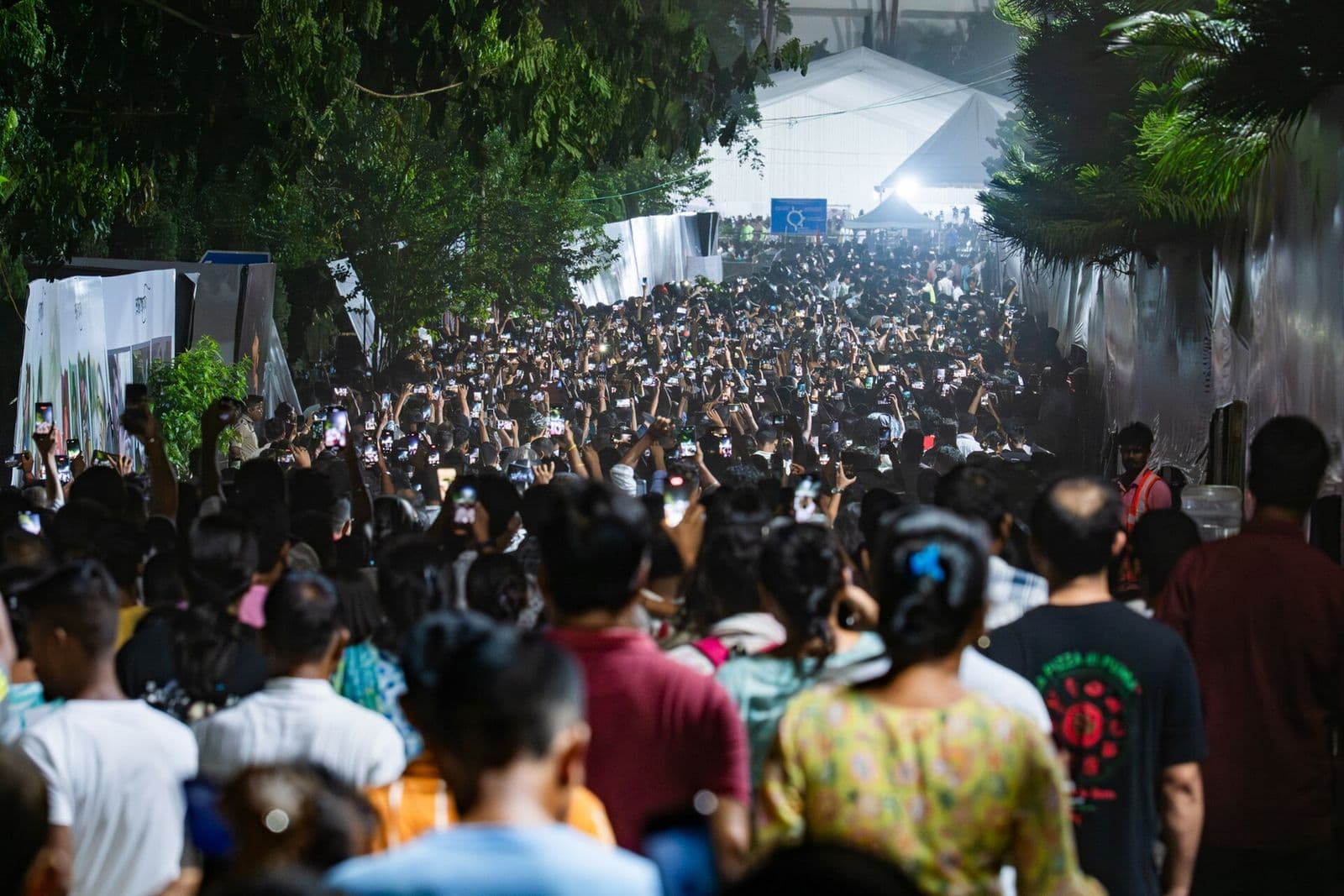People walking together in Guwahati to pay their respects to Zubeen Garg